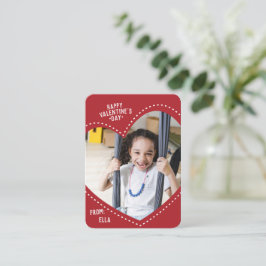 Mini Valentine | Vollständige Herz-Note-Karte Mitteilungskarte