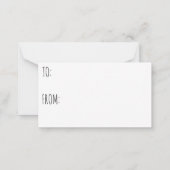 Mini Valentine's Day Card Cat's Meow Funny Zeichne Mitteilungskarte (Rückseite)