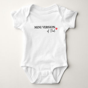 Mini-Version des Vaters Baby Strampler