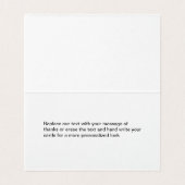 Mini Vielen Dank, Cards Logo Template Style (Innenseite Aufgefaltet)