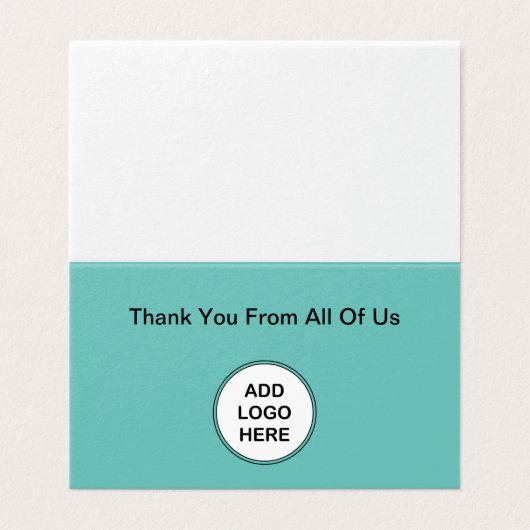Mini Vielen Dank, Cards Logo Template Style (Außenseite Aufgefaltet)