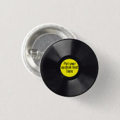Mini Vinyl LP Button (Vorne & Hinten)