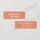 Mini- Visitenkarte (Vorne/Hinten)