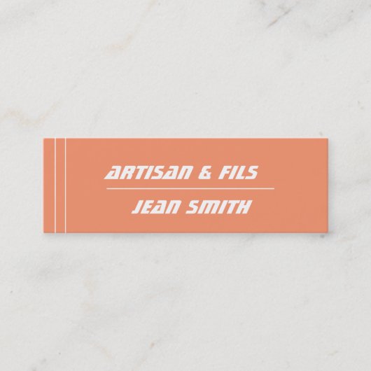 Mini- Visitenkarte (Vorderseite)