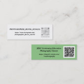 Mini-Visitenkarte, 3,0 Zoll x 1,0 Zoll Mini Visitenkarte (Vorne/Hinten)