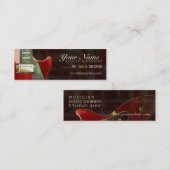 Mini-Visitenkarte für Electric Red Guitar Mini Visitenkarte (Vorne/Hinten)