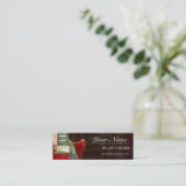 Mini-Visitenkarte für Electric Red Guitar Mini Visitenkarte (Stehend Vorderseite)