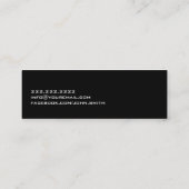 Mini-Visitenkarte für Grasfeldfotografen Mini Visitenkarte (Rückseite)