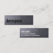 Mini-Visitenkarte für Kohleschwarz-Luft-Raumfahrt Mini Visitenkarte (Vorne/Hinten)
