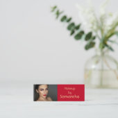 Mini Visitenkarte für Makeup-Artist (Stehend Vorderseite)