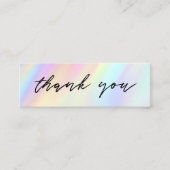 Mini-Visitenkarte mit pastellfarbenem Hintergrund Mini Visitenkarte (Vorderseite)