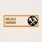 Mini Visitenkarten Dachdecker QR Code (Vorderseite)
