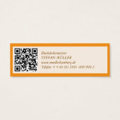 Mini Visitenkarten Dachdecker QR Code (Rückseite)