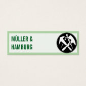 Mini Visitenkarten Dachdecker QR Code (Vorderseite)