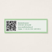 Mini Visitenkarten Dachdecker QR Code (Rückseite)