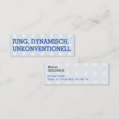 Mini Visitenkarten Visitenkarte (Vorne/Hinten)