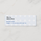 Mini Visitenkarten Visitenkarte (Rückseite)