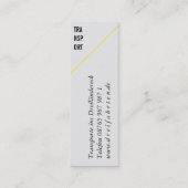 Mini Visitenkarten Visitenkarte (Rückseite)