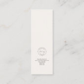 Mini-Vorlage für anpassbares Lesezeichen Mini Visitenkarte (Rückseite)