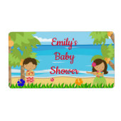 Mini-Wasserflasche-Etikett Luigolf (Vorne)