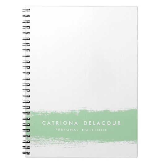 Mini Watercolor Splash Personalisiertes Notebook Notizblock (Vorderseite)