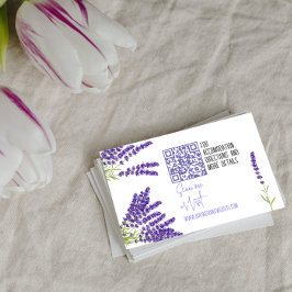 Mini Wedding Details Enclosure Card mit Qr Code Begleitkarte