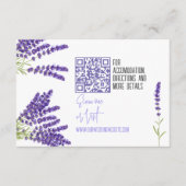 Mini Wedding Details Enclosure Card mit Qr Code Begleitkarte (Vorderseite)