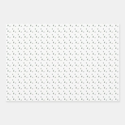Mini-Weihnachtsbaumwrapping Paper Sheets Geschenkpapier Set (Vorderseite 3)