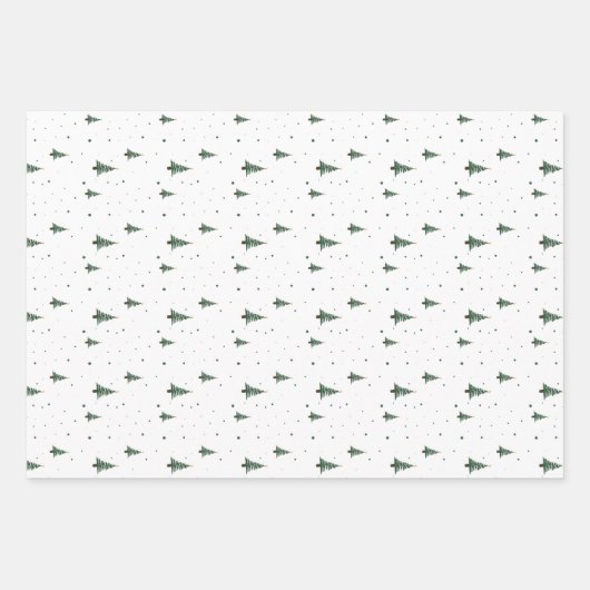 Mini-Weihnachtsbaumwrapping Paper Sheets Geschenkpapier Set (Vorderseite 2)