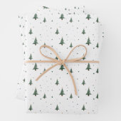 Mini-Weihnachtsbaumwrapping Paper Sheets Geschenkpapier Set (Beispiel)