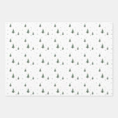 Mini-Weihnachtsbaumwrapping Paper Sheets Geschenkpapier Set (Vorderseite)
