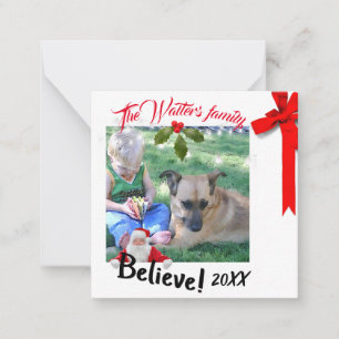 Mini-Weihnachtsfest mit Weihnachtskarten Mitteilungskarte