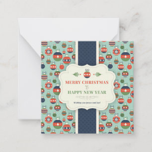 Mini-Weihnachtskarte mit Motiv Mitteilungskarte