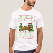 Mini Weihnachtslicht Xmas Ugly Sweater T-Shirt (Vorderseite)