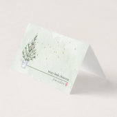 Mini Weihnachtslieder mit Ihrem Namen Visitenkarten (Vorderseite)