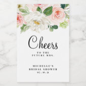 Mini-Weinetiketten, Rose Weinetikett (Einzelnes Label)