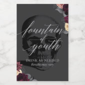 Mini-Weinflasche Set Weinetikett (Einzelnes Label)