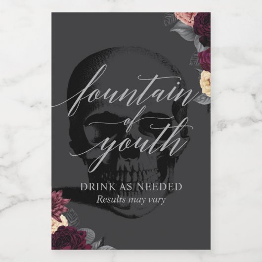 Mini-Weinflasche Set Weinetikett (Einzelnes Label)