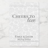 Mini Weinflaschen Gefallen an LIEBE Weinetikett (Einzelnes Label)