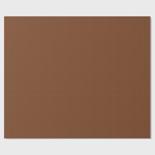 Mini weiße Tupfen auf Brown-Farbe Geschenkpapier (Flach)
