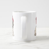 Mini-Welpe-Hipster-Mops Jumbo-Tasse (Rückseite)