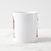Mini-Welpe-Hipster-Mops Jumbo-Tasse (Vorderseite)