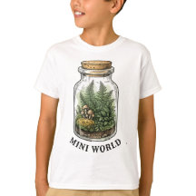 Mini-Welt-Terrarium Vintage-Botanik-Grafik