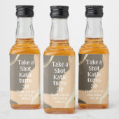 Mini Whiskey Botlle Label, Liquor Label - Birthday Alkoholflaschenetikett (Flaschen)