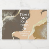 Mini Whiskey Botlle Label, Liquor Label - Birthday Alkoholflaschenetikett (Einzelnes Label)