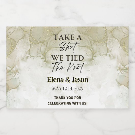 Mini Whiskey Botlle Label - Liquor Label - Wedding Alkoholflaschenetikett (Einzelnes Label)