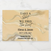 Mini-Whiskey-Flasche - Liquor-Etikett - Hochzeit Alkoholflaschenetikett (Einzelnes Label)