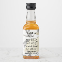 Mini-Whiskey-Flasche - Liquor-Etikett - Hochzeit Alkoholflaschenetikett