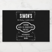 Mini-Whiskey-Flasche - Vintages Liquor-Etikett Alkoholflaschenetikett (Einzelnes Label)