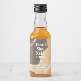 Mini-Whiskey-Flaschenetikett, Likör-Etikett - Gebu Alkoholflaschenetikett